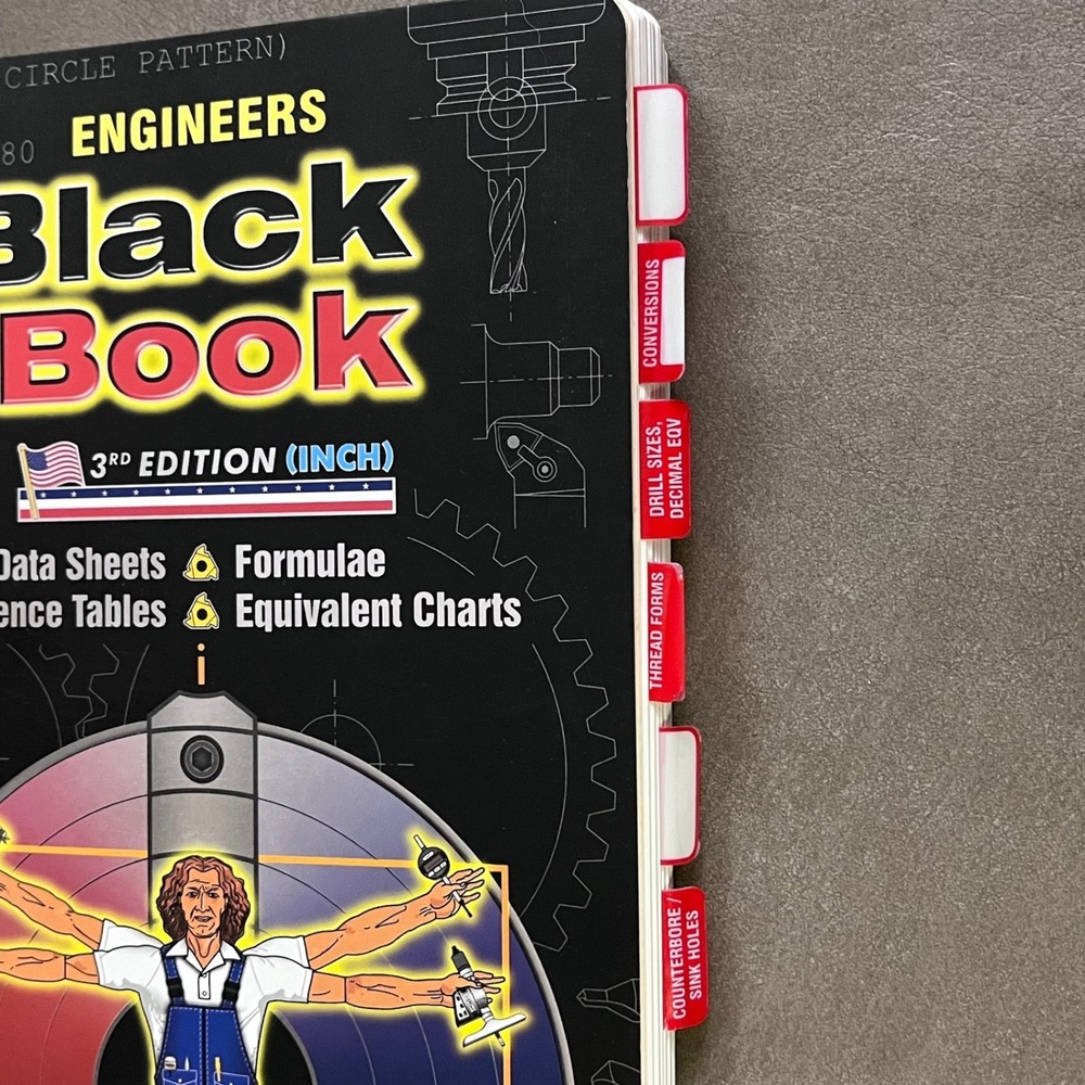 Engineers Black Book 3rd Edition Inch Reference Guide Pat Rapp Manual Workshop - Picture 7 of 8
